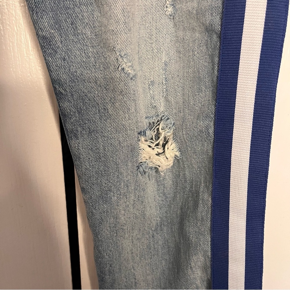 Pistola Jeans Womens Sz 29 Nico Racer Walk The Line High Rise Ankle Distressed - Picture 3 of 13